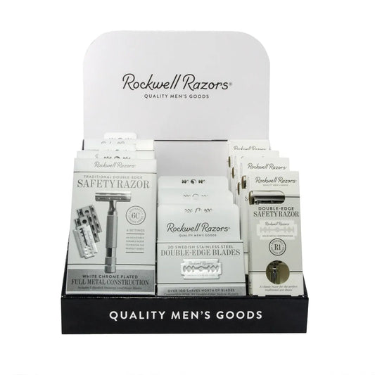 Rockwell Razors Shave Hardware Display Bundle by Rockwell