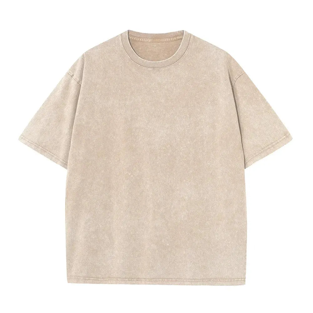 Men’s Washed Oversized Short-Sleeve T-Shirt by Vimost Shop