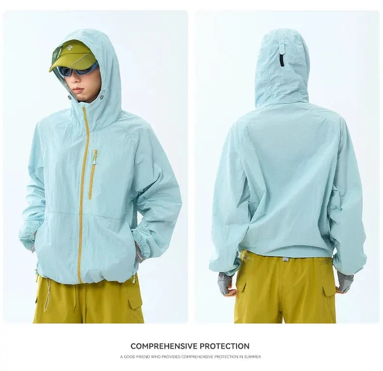 Lightweight Hooded Hiking Windbreaker Jacket for Trail Wear by Vimost Shop
