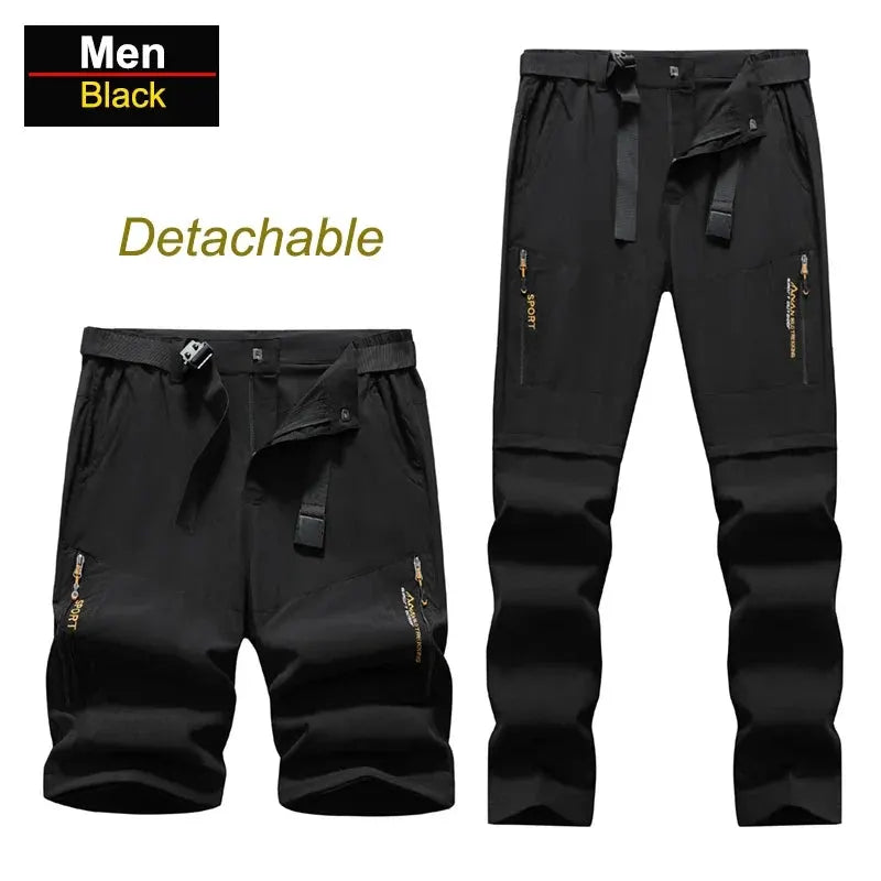 Men's Convertible Quick Dry Hiking Pants with Detachable Legs by Vimost Shop