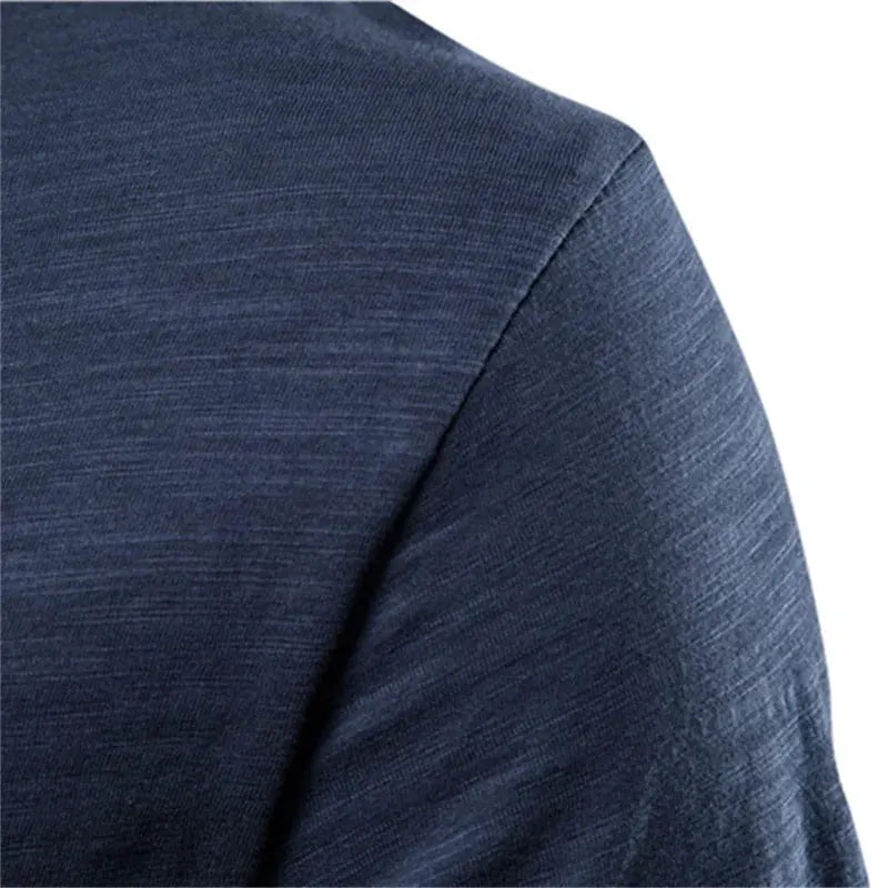 Men’s Cotton Knit Crew-Neck T-Shirt with Short Sleeves by Vimost Shop