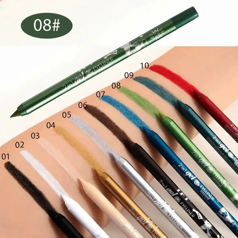 Waterproof Eyeliner Long Lasting Pencil Colourful Pigment Blue Black White Color Gel Eye Liner Pen Makeup Eye Beauty Cosmetics by SXILOVE Makeup Store