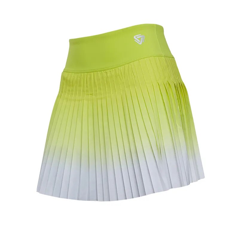 Women Summer Safe Tennis Skirts S-XXL Gym Golf Running Pleated skirt Girls Gradient Sports Fitness High Waist Skorts With Pocket-5