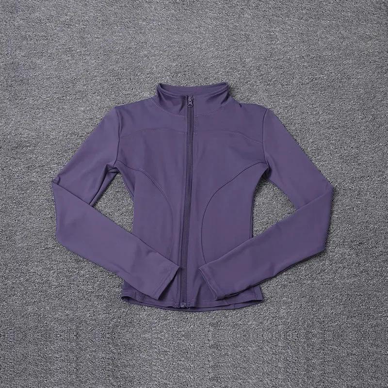 Women Sport Jacket Long Sleeve Shirt Workout Coat Gym Training Clothing Yoga Sportswear by Vimost Shop