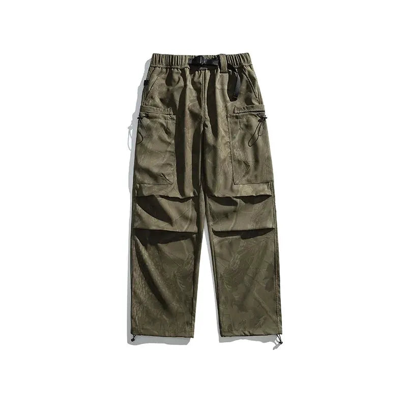 Men's Loose Fit Cargo Pants with Adjustable Outdoor Style by Vimost Shop