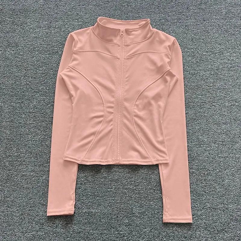 Women Sport Jacket Long Sleeve Shirt Workout Coat Gym Training Clothing Yoga Sportswear by Vimost Shop