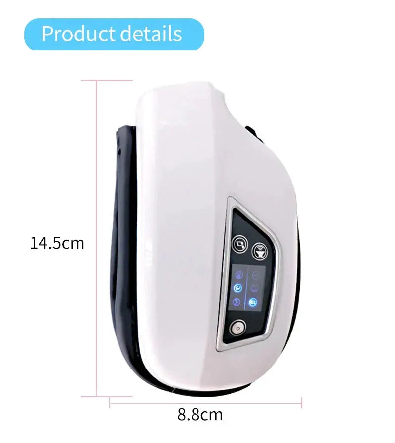 6D Smart Eye Massager Vibration Airbag Compress Eye Care Instrument Bluetooth Music Eye Massage Glasses Eye Relax Fatigue by Raiuleko Official Store