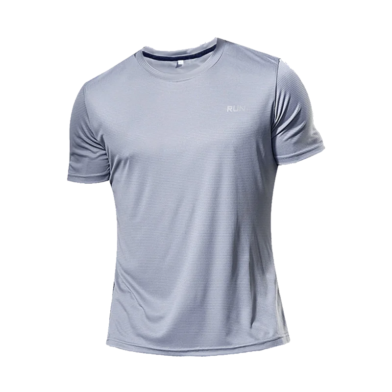 Mens Long and Short Sleeve Ice Silk Quick Dry Sports Top for Running Gym Hiking and Outdoor Training-4