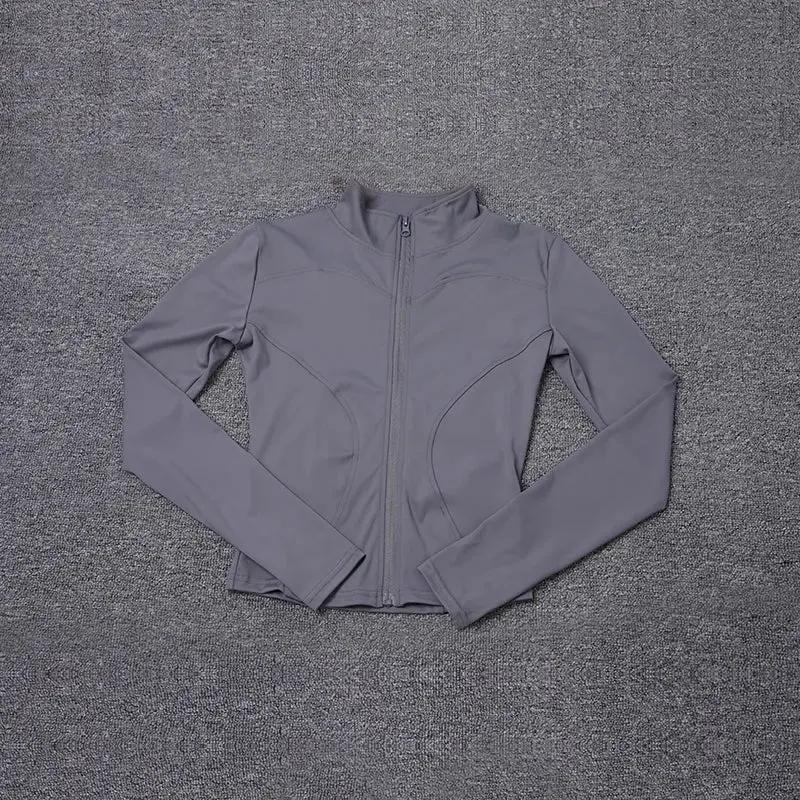 Women Sport Jacket Long Sleeve Shirt Workout Coat Gym Training Clothing Yoga Sportswear by Vimost Shop