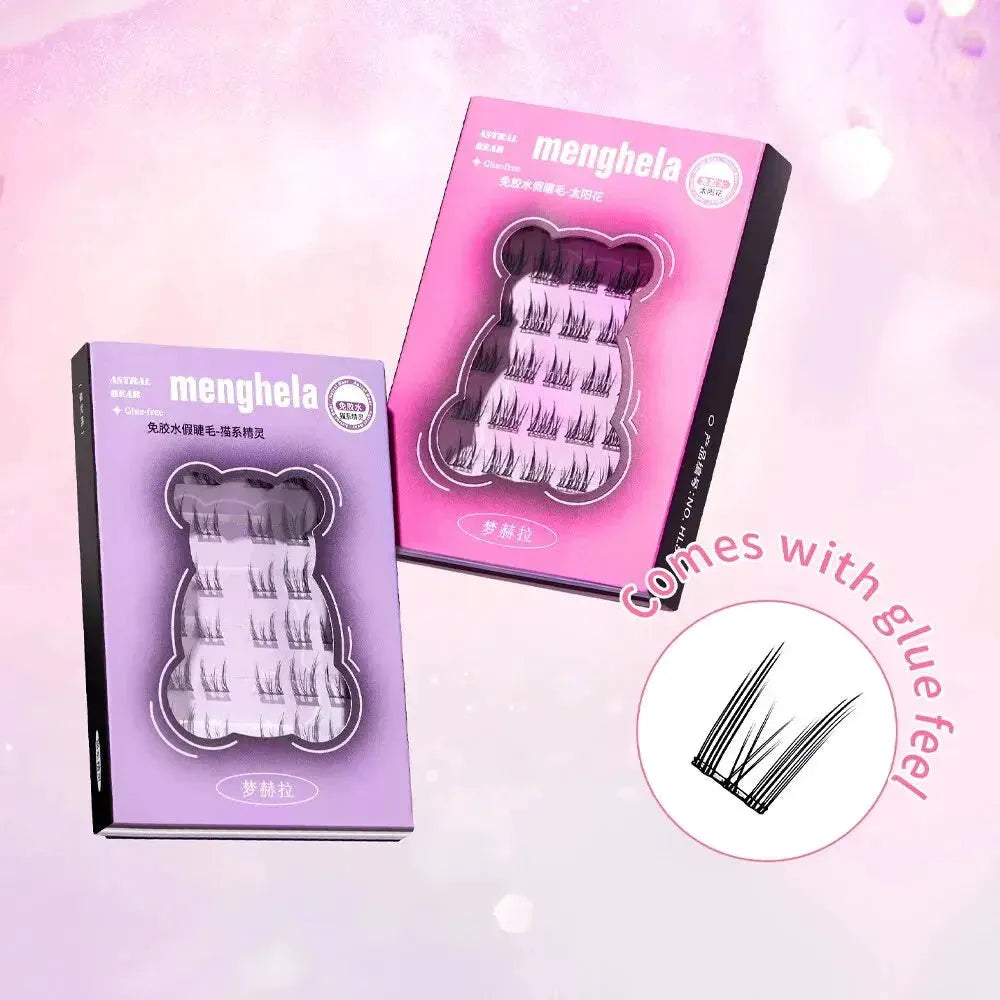 Fairy Glue-free False Eyelashes Easy To Rebound No Need To Remove Segmented Thin Stems Suitable For Novice DIY MENGHELA Eyelashe by Gege Bear Cosmetics Store