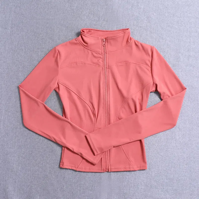 Women Sport Jacket Long Sleeve Shirt Workout Coat Gym Training Clothing Yoga Sportswear by Vimost Shop