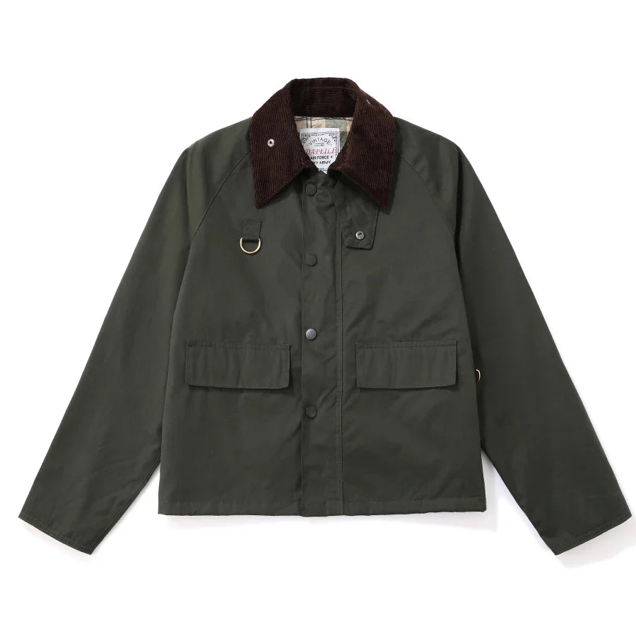 Outdoor hunting tactical plus size men's windbreaker baseball check work cropped corduroy waterproof fishing plaid jacket-0