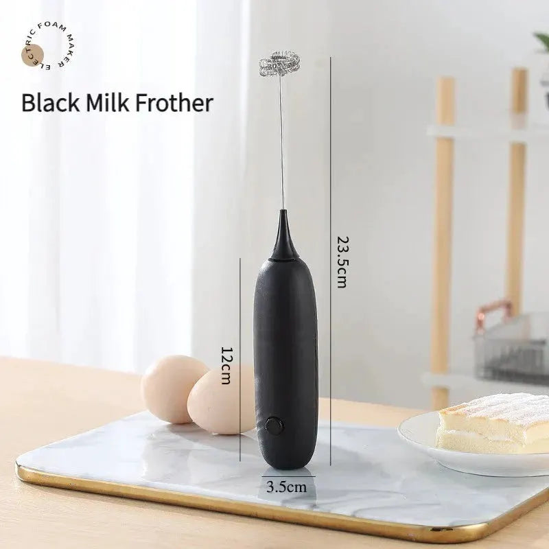 1PC Battery Model Handheld Egg Beater Froth Mixer Kitchen Automatic Coffee Milk Foaming Mixer Kitchen Whisk Tools by Shop1102829035 Store