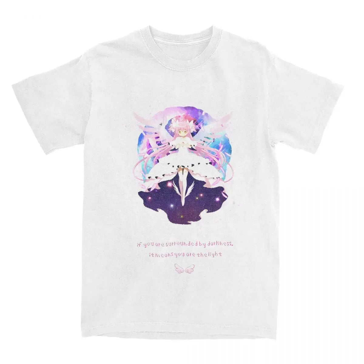 Vintage Madoka Magica Anime Print T-Shirt Soft Breathable Casual Comfortable Pure Cotton Unisex Tops by Vimost Shop