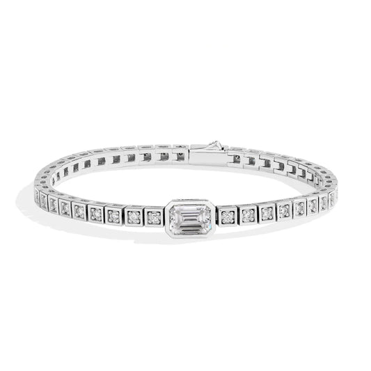 VVS1 D Moissanite Tennis Bracelet-0