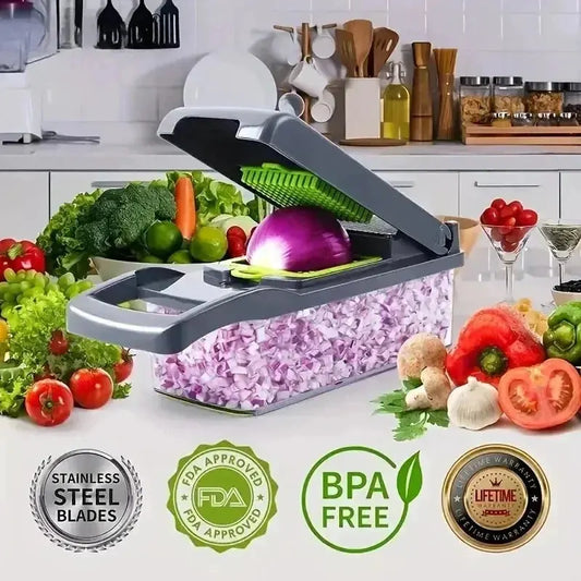 14/16 in 1 Multifunctional Vegetable Chopper Grate Food Handle Food Chopper Vegetable Slicer Dicer Cut Kitchen Items cocina by Shop1103674779 Store