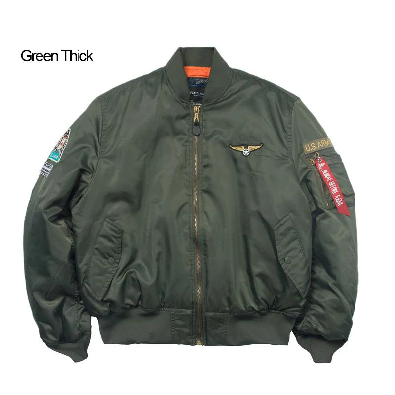 Men's Bomber Jacket Casual Fall Winter Military Jacket and Coats Outwear-15