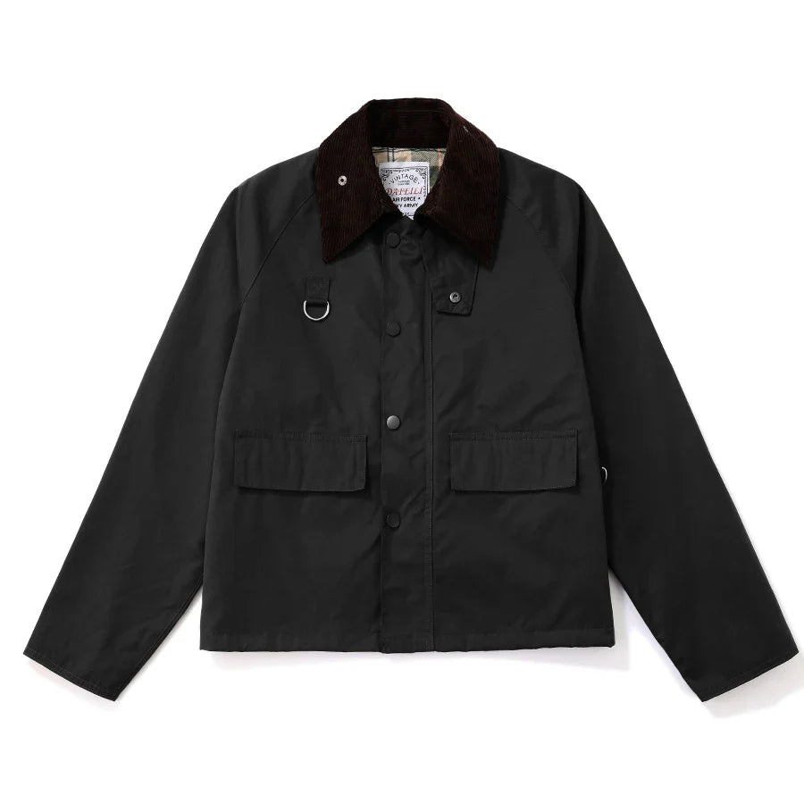 Outdoor hunting tactical plus size men's windbreaker baseball check work cropped corduroy waterproof fishing plaid jacket-5