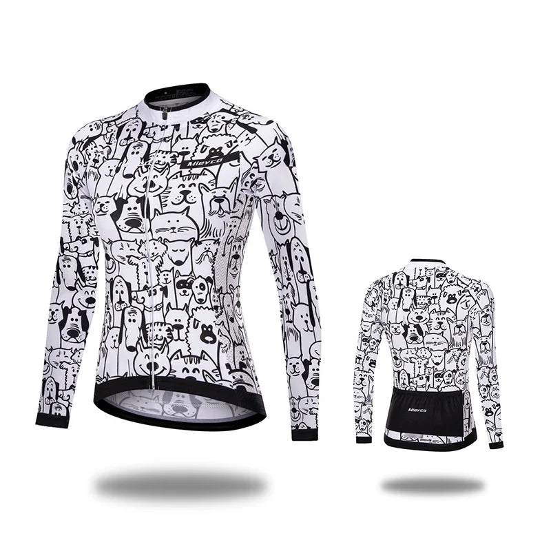 Women Cycling Jersey Summer Lightweight Long Sleeve Mountain Bike Sports Top for Outdoor Riding-4