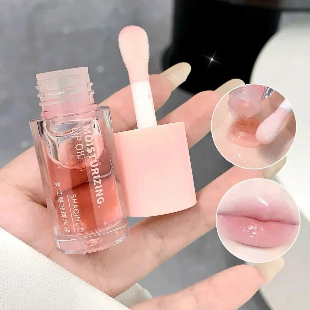 Water Light Lip Gloss Moisturizer Transparent Jelly Mirror Fruit Crystal Lip Oil Clear Hydrating Plumping Korean Lip Care Makeup by HMEINA Store