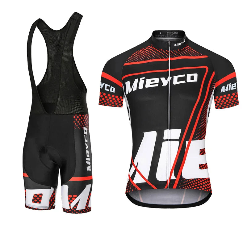 Men Quick Dry Breathable Cycling Jersey Short Sleeve Racing Bike Shirt-2