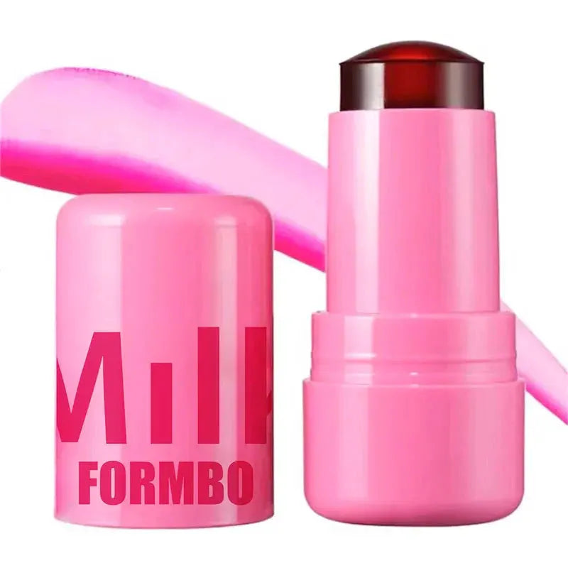 3-in-1 Milk Jelly Tint Facial Blusher Wand Moisturized Long Lasting Matte Rouge Cheek Contour Lipstick Sticker Beauty Makeup by Shop1103508410 Store