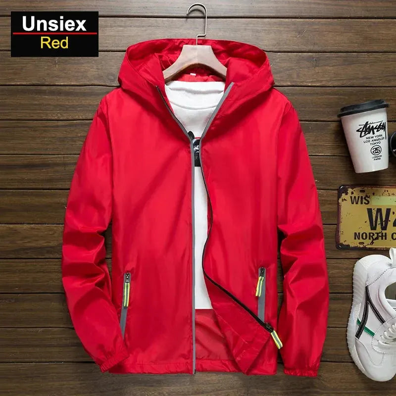 Unisex Breathable Reflective Hiking Jacket for Outdoor Wear by Vimost Shop