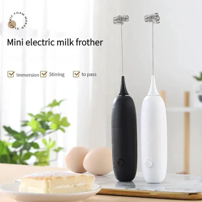 1PC Battery Model Handheld Egg Beater Froth Mixer Kitchen Automatic Coffee Milk Foaming Mixer Kitchen Whisk Tools by Shop1102829035 Store