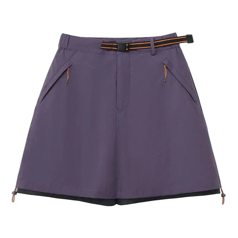 Women's Lightweight Stretch Skort with Cargo Styling by Vimost Shop