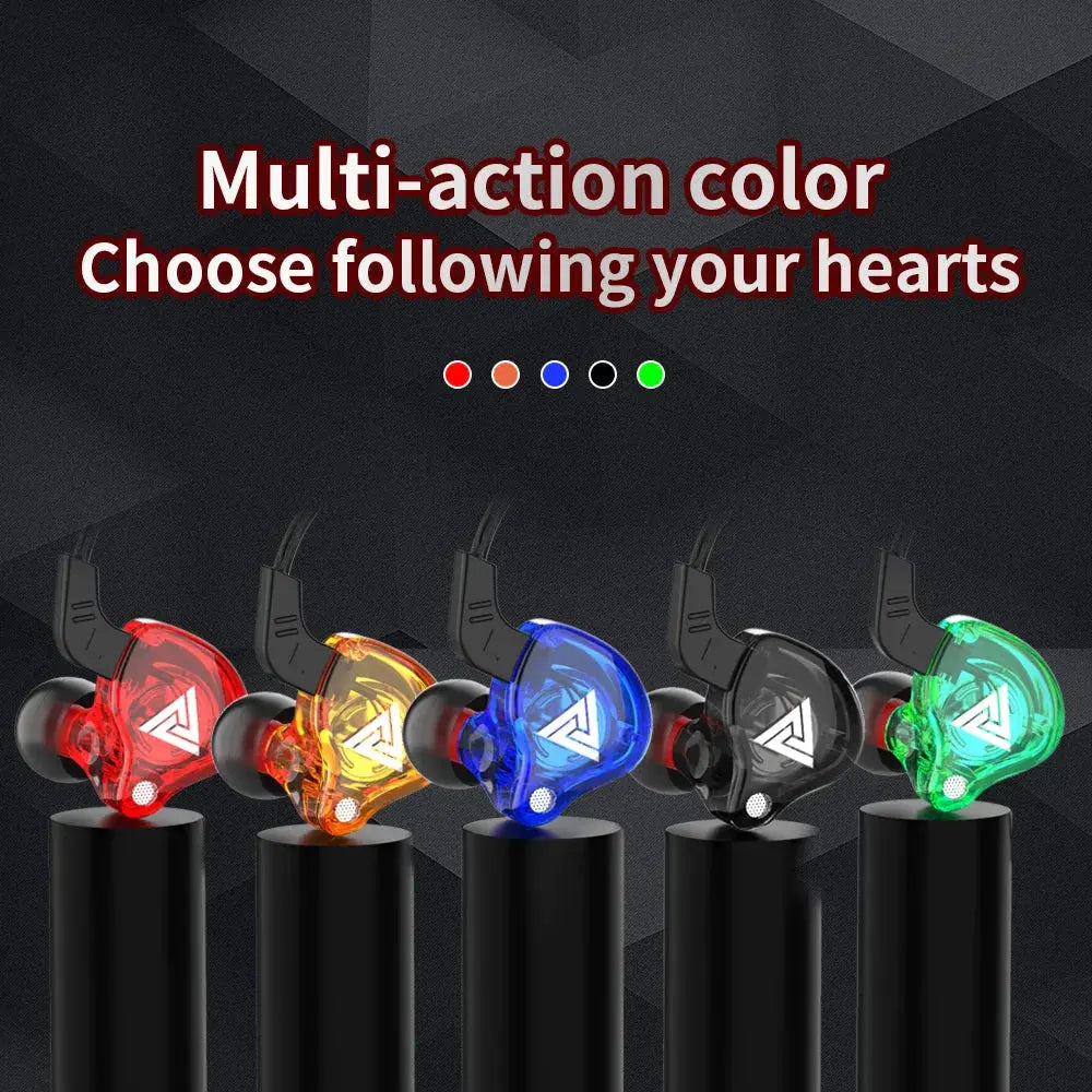 3.5mm Cable Wired Earphones QKZ AK6 HiFi Sound Quality Earphone With Wire Gaming Headset Gamer Headphones Bass Cheap Sale Earbud by KELIXIN Global Store