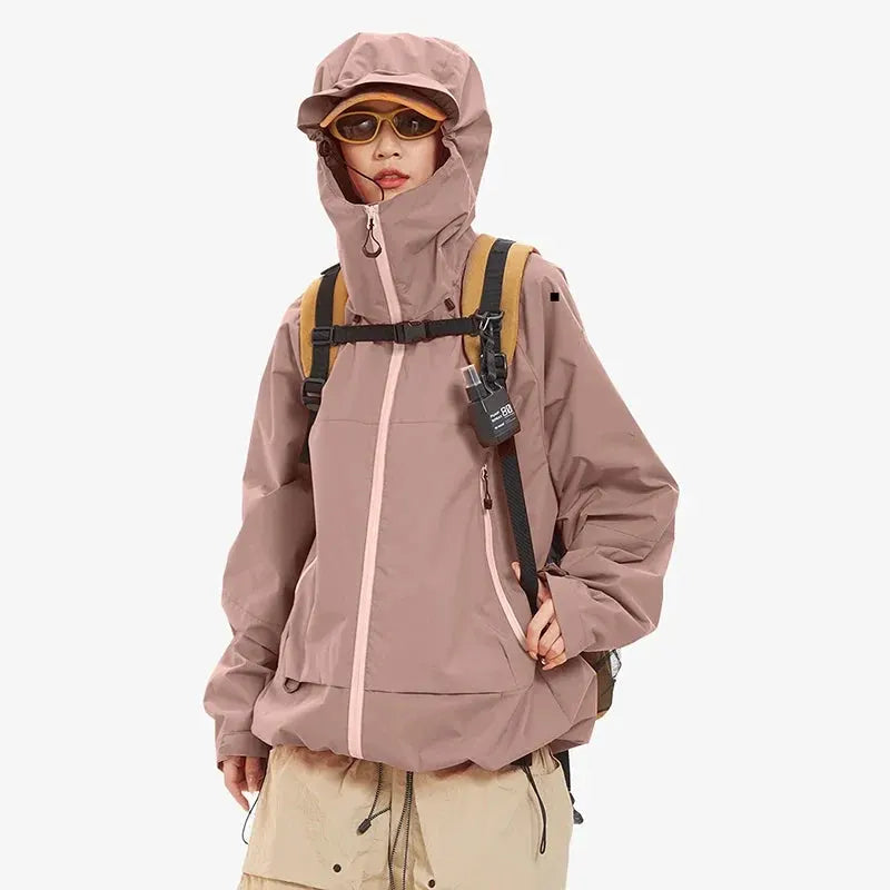 Unisex Waterproof Windproof Hiking Jacket for Outdoor Activities by Vimost Shop