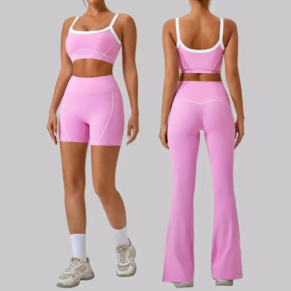 Womens 2 Piece Workout Running Sets,Hot Shot Skort Set Y2K Cropped Tank Top and Pants Outfits Sweatsuits by Maiden-Art