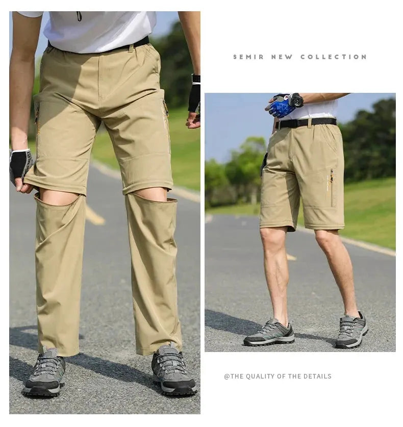Men's Convertible Quick Dry Hiking Pants with Detachable Legs by Vimost Shop