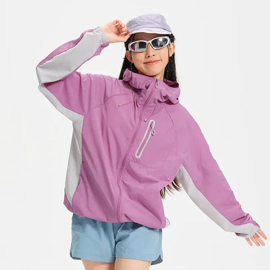 Women's Lightweight Hooded Hiking Jacket for Outdoor Layering by Vimost Shop