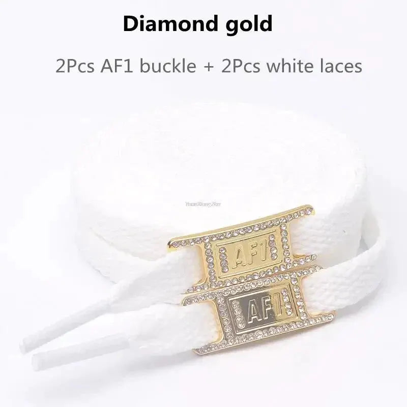Original AF1 Shoelaces Combination White Flats Laces and Shoe Decoration Suit Sneaker Shoelace Air Force One Shoes Accessories by Stone's Store