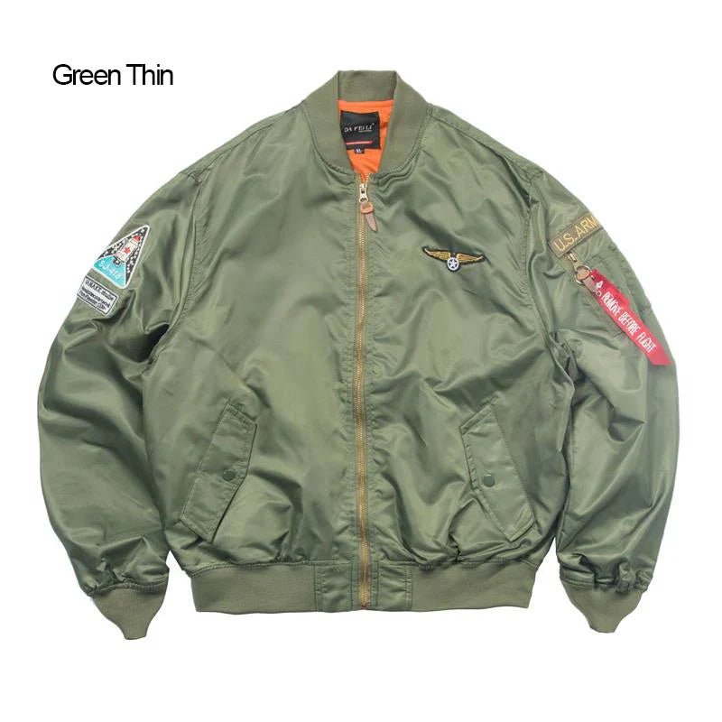 Men's Bomber Jacket Casual Fall Winter Military Jacket and Coats Outwear-7
