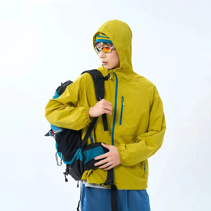 Lightweight Hooded Hiking Windbreaker Jacket for Trail Wear by Vimost Shop