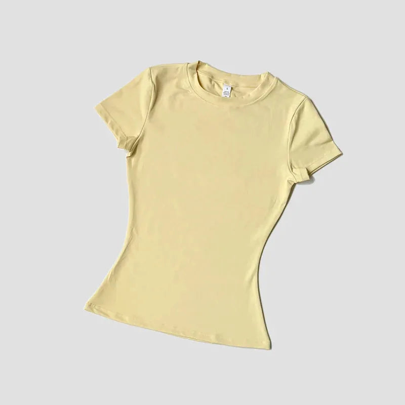 Women’s Seamless Short Sleeve Yoga Top – Fitness & Running Activewear by Vimost Shop