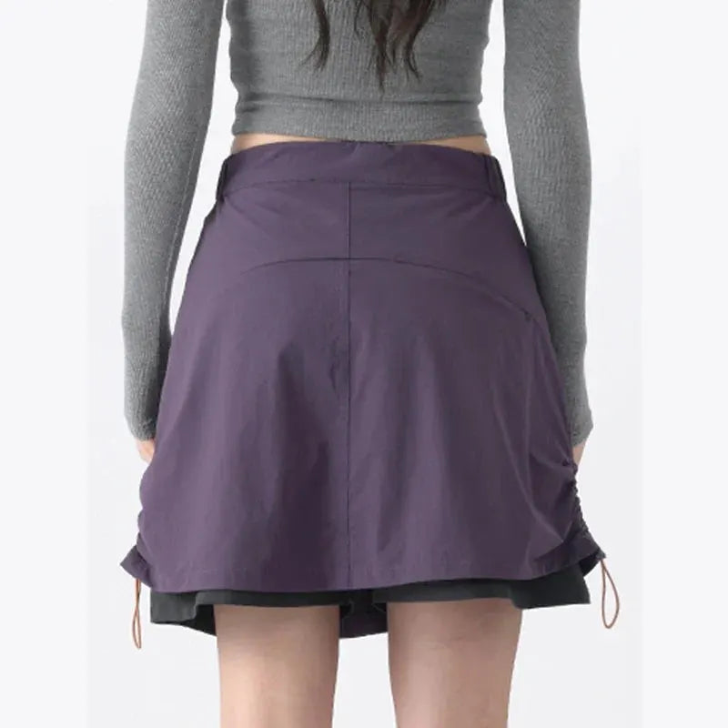 Women's Lightweight Stretch Skort with Cargo Styling by Vimost Shop