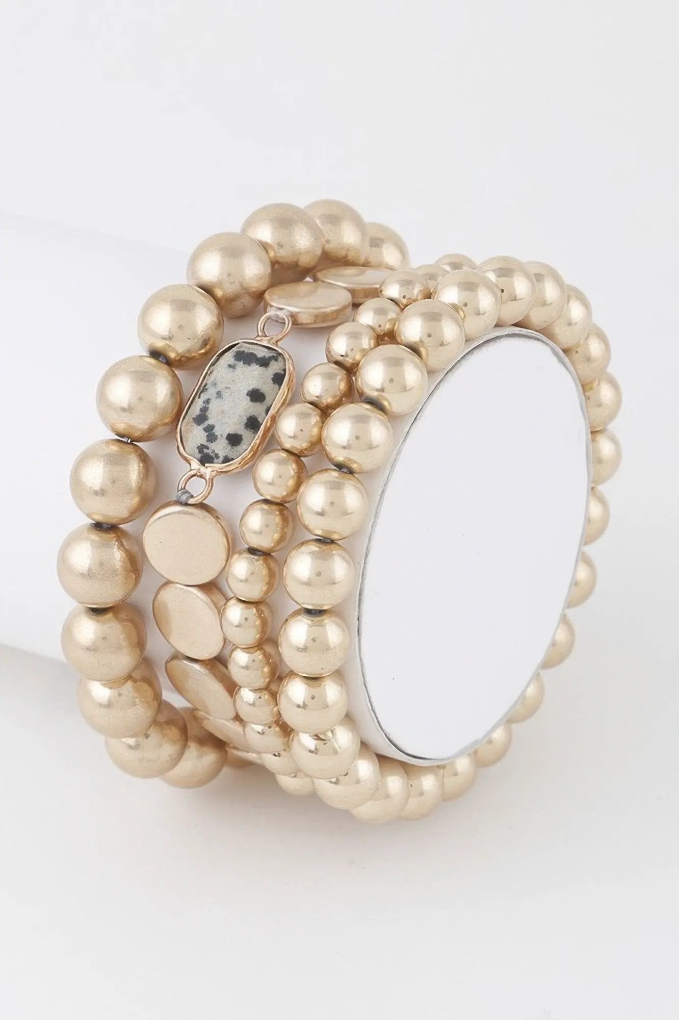 BYMANYC New York Soho Stone Pendant Beaded Bracelet For Minimalists by BYMANYC ® New York
