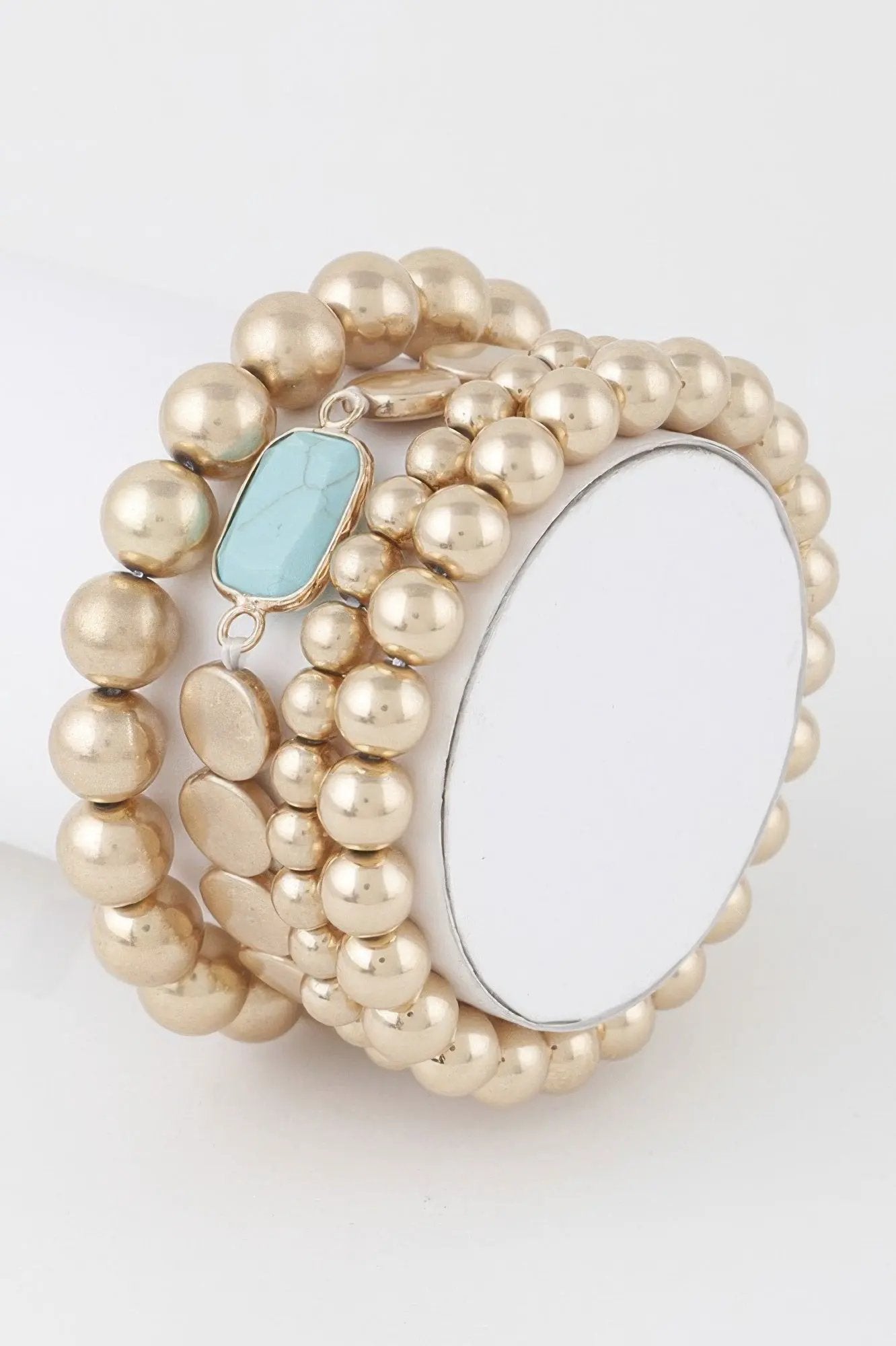 BYMANYC New York Soho Stone Pendant Beaded Bracelet For Minimalists by BYMANYC ® New York