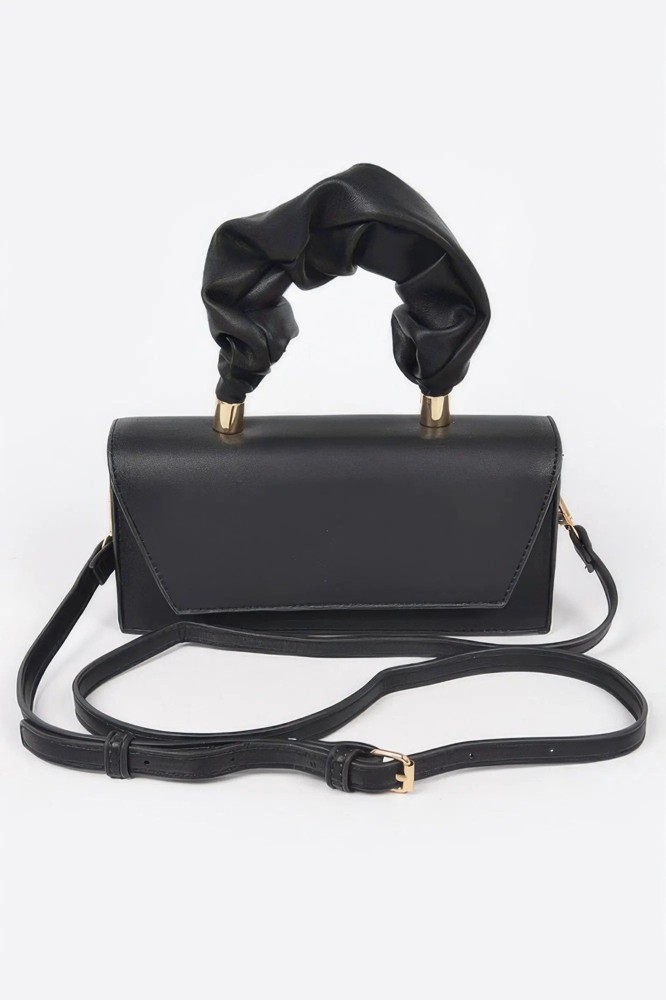 SOHO Wrinkled Handle Flap Clutch - New Collection Los Angeles - BYMANYC ® New York by BYMANYC ® New York