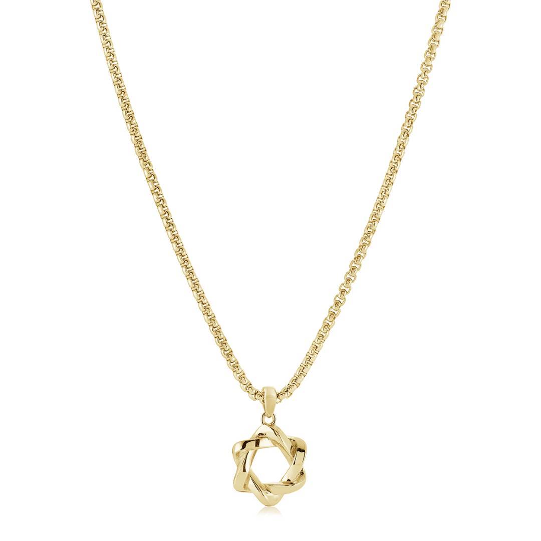 Twisted Star of David Necklace-1