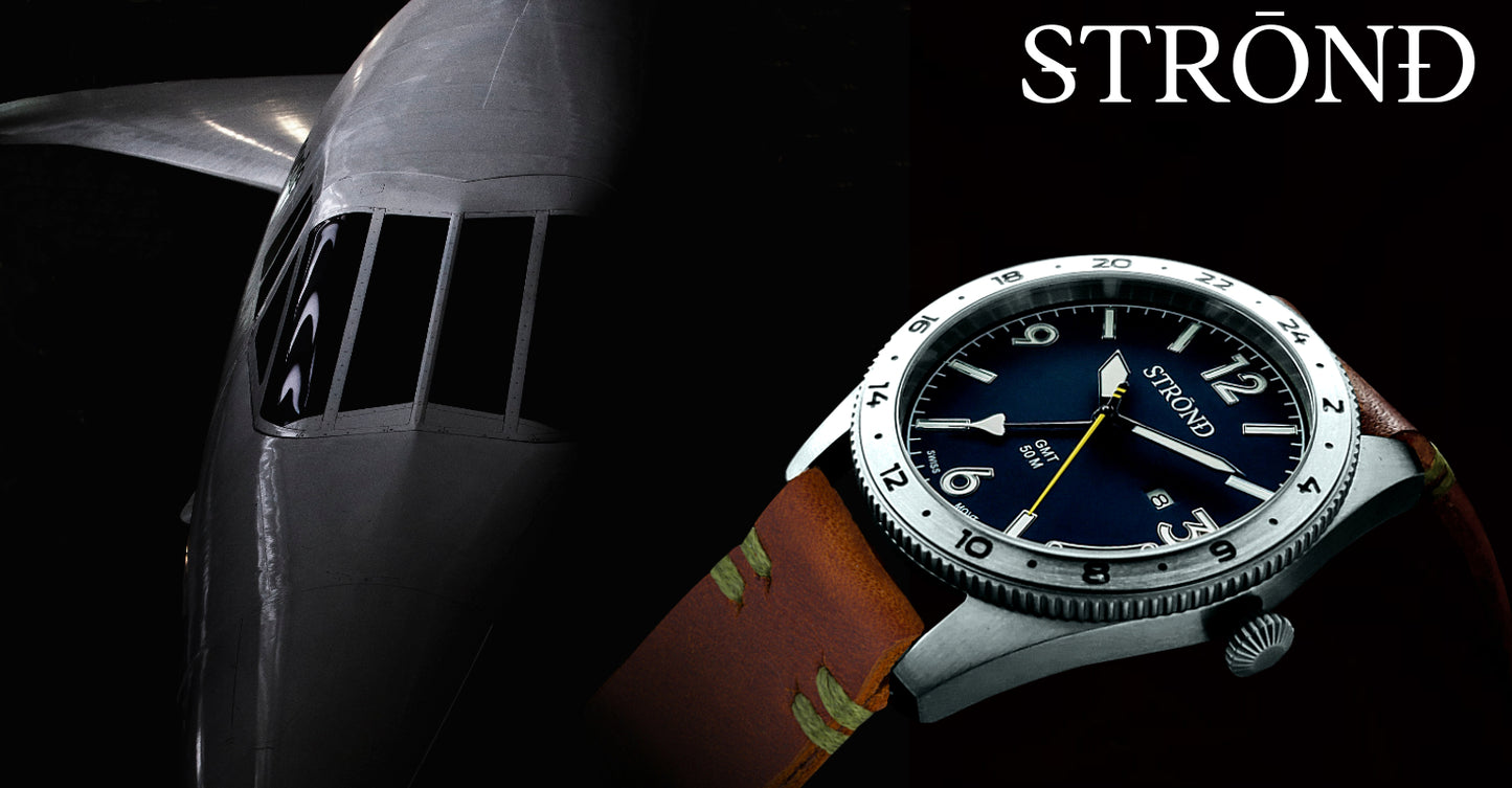 STROND SSC‑101 GMT Concorde Watch Blue Dial