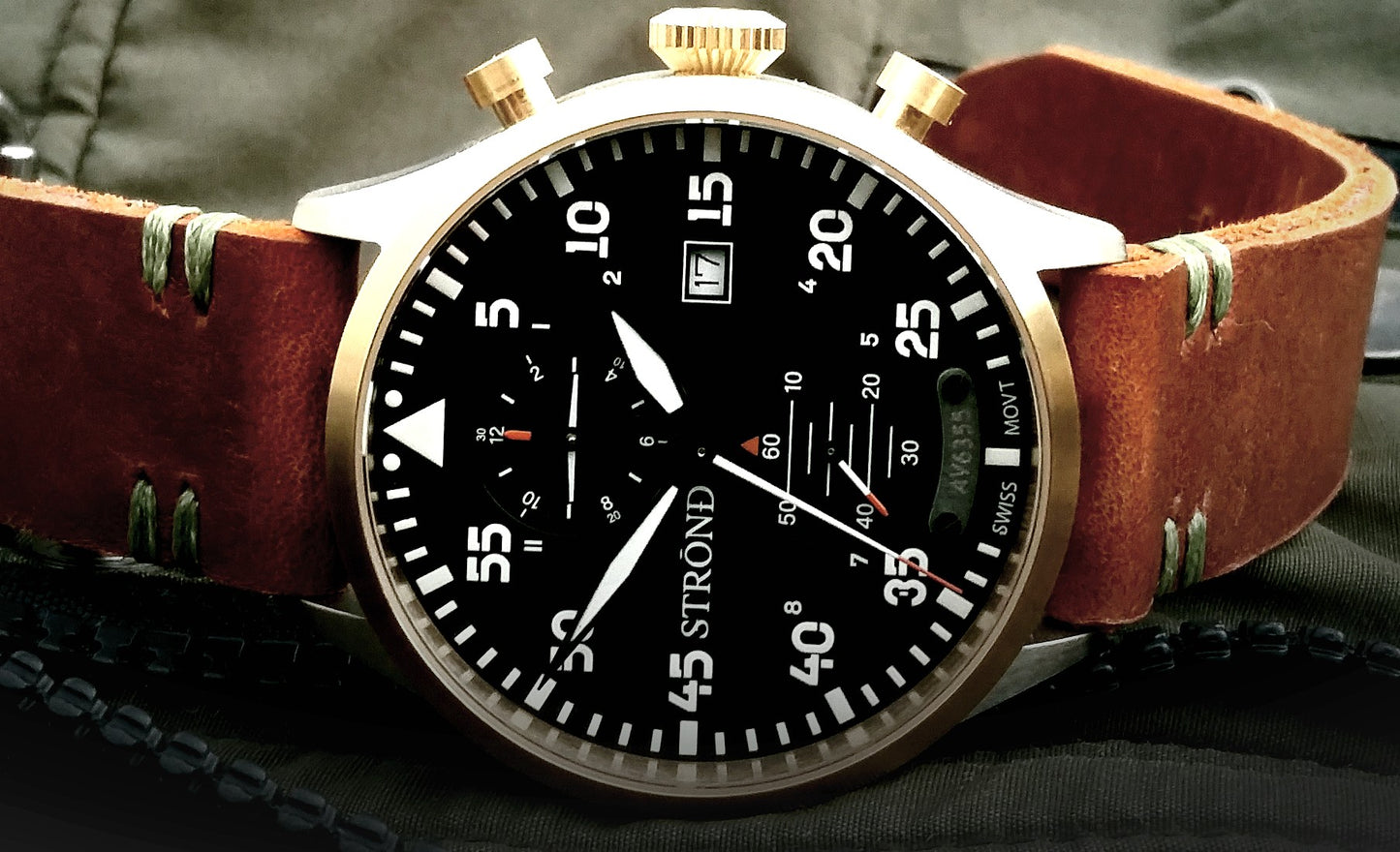 STROND DC3 MkII Bronze GMT Sapphire Watch | Limited Edition