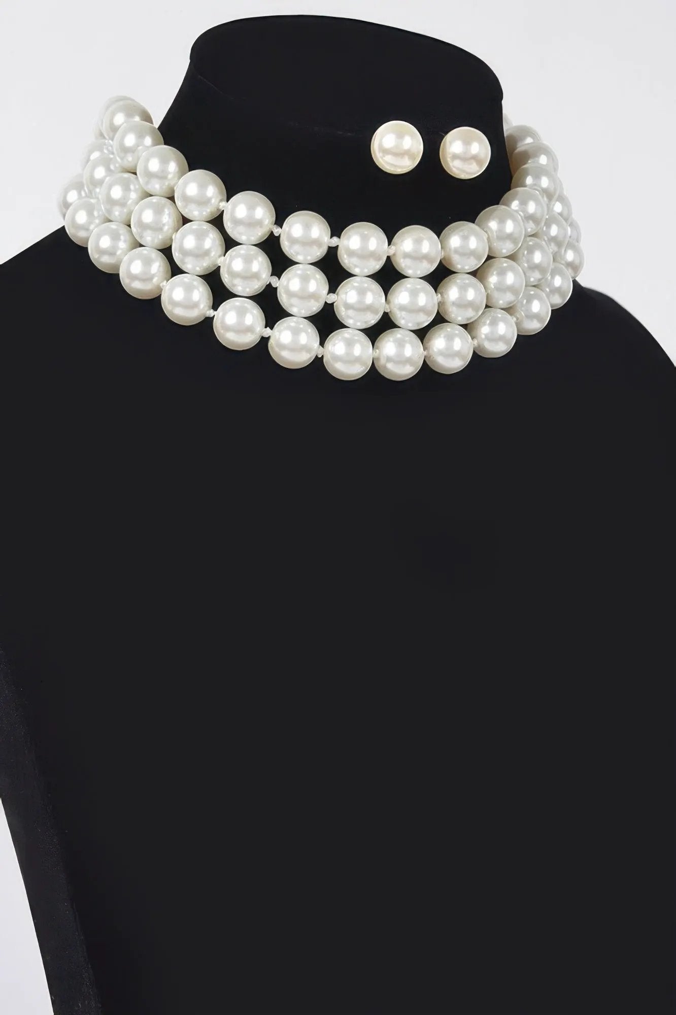 SUTTON PLACE Faux Pearl Necklace & Earring Set: BYMANYC ® New York by BYMANYC ® New York