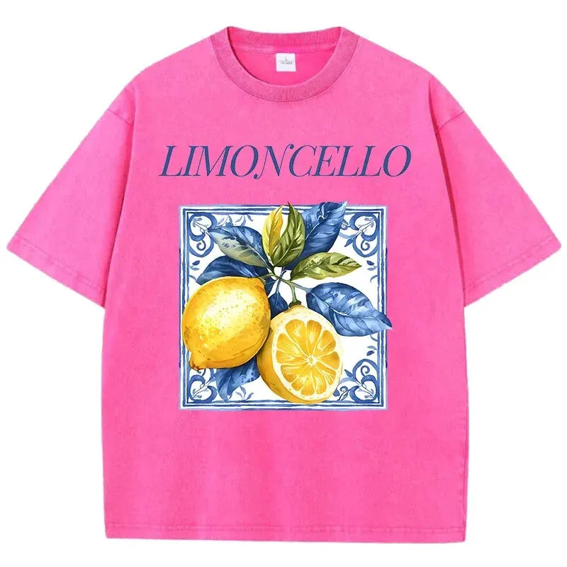 Printed Washed T-shirt Men's Cotton T-shirt Round Neck Comfortable Streetwear Men's Casual Summer Wear by Vimost Shop