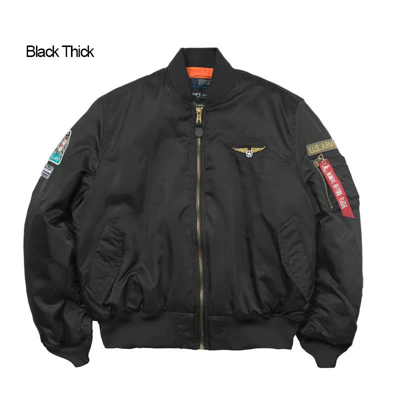 Men's Bomber Jacket Casual Fall Winter Military Jacket and Coats Outwear-8