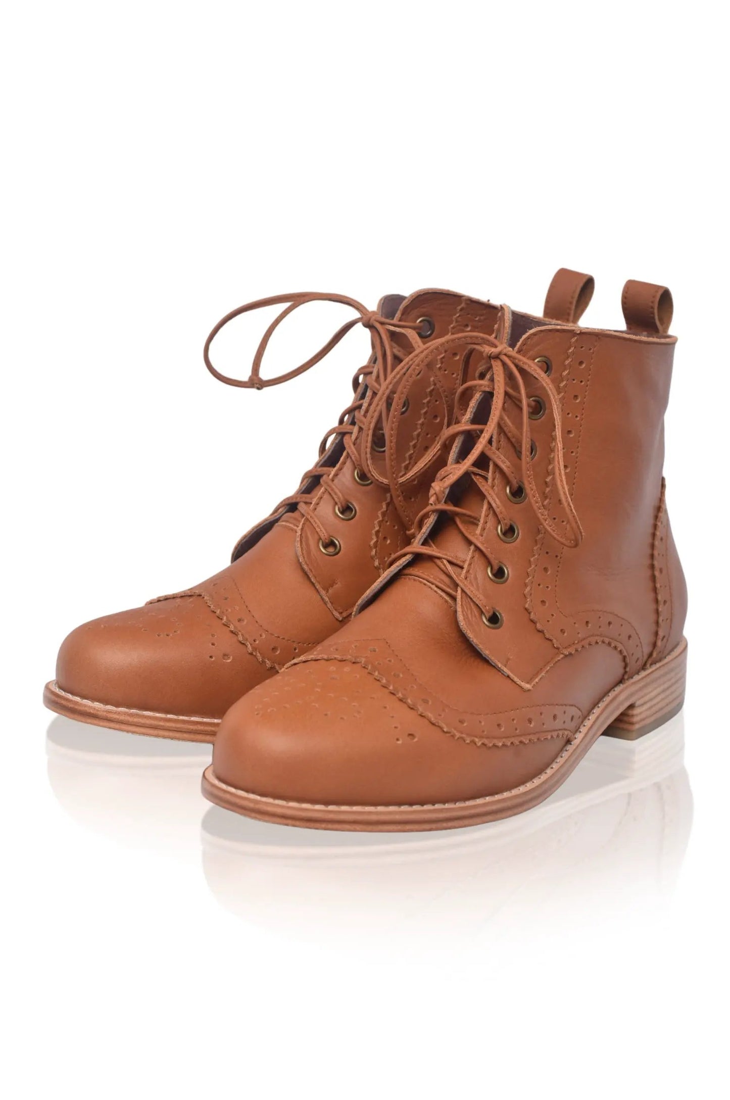 Salstice Brogue Leather Boots by ELF