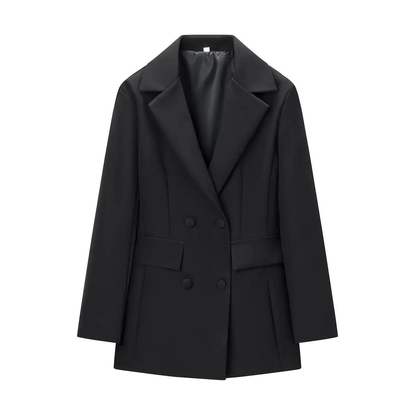 Satin Double-Breasted White Blazer GRAMERCY New Collection FASHION BYMANYC ® New York by BYMANYC ® New York